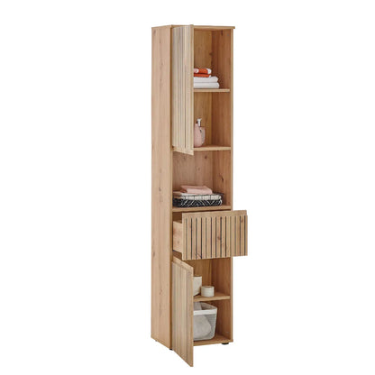 Julian Bowen Austin Tall Cabinet in Artisan Oak