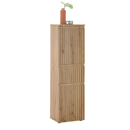 Julian Bowen Narrow Cabinet With 2 Door & 1 Drawer | Artisan Oak | Austin collection