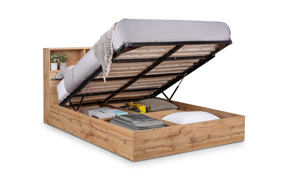 Julian Bowen Bali Ottoman Storage Bed With Gas Lift Up System