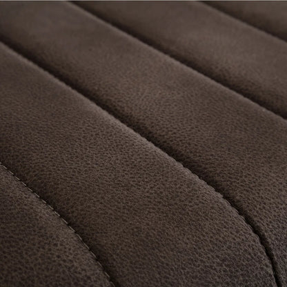 Julian Bowen Upholstered Grey Suede Industrial Bench | Brooklyn New York | Wood Velvet