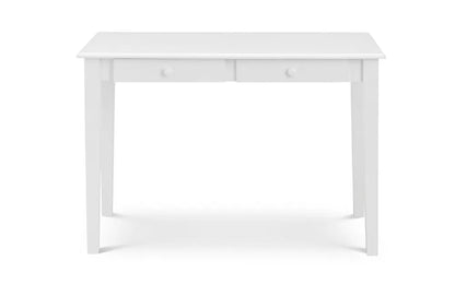Julian Bowen Free-standing Desk With Drawers In White | Carrington | - Wood Velvet