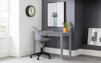 Julian Bowen Free-standing Desk With Drawers In White | Carrington | - Wood Velvet