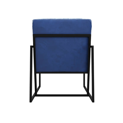 Industrial Statement Chair In Oxford Blue Chevron | Chance Range By LPD