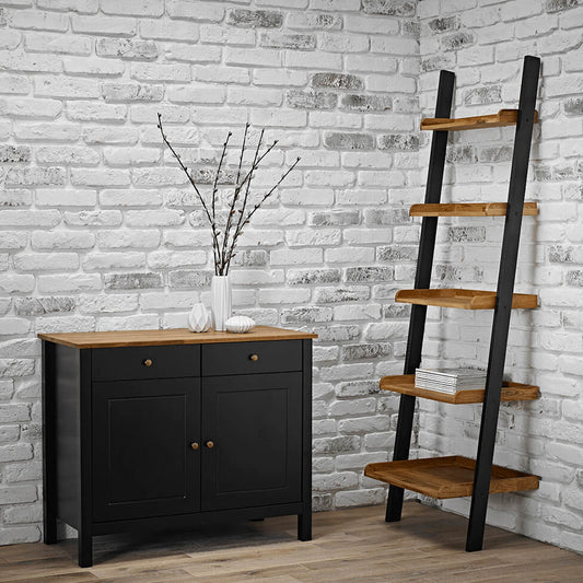 Striking Black & Oiled Wood Sideboard | Copenhagen Range By LPD