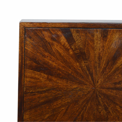 Solid Mango Wood Sunrise Cabinet In Warm Chestnut | Artisan Range | Wood Velvet