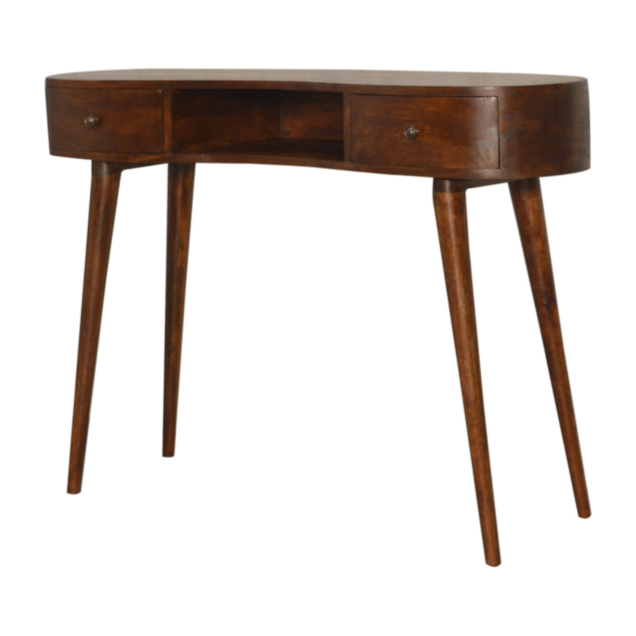 Chestnut Wave Writing Desk - Wood Velvet