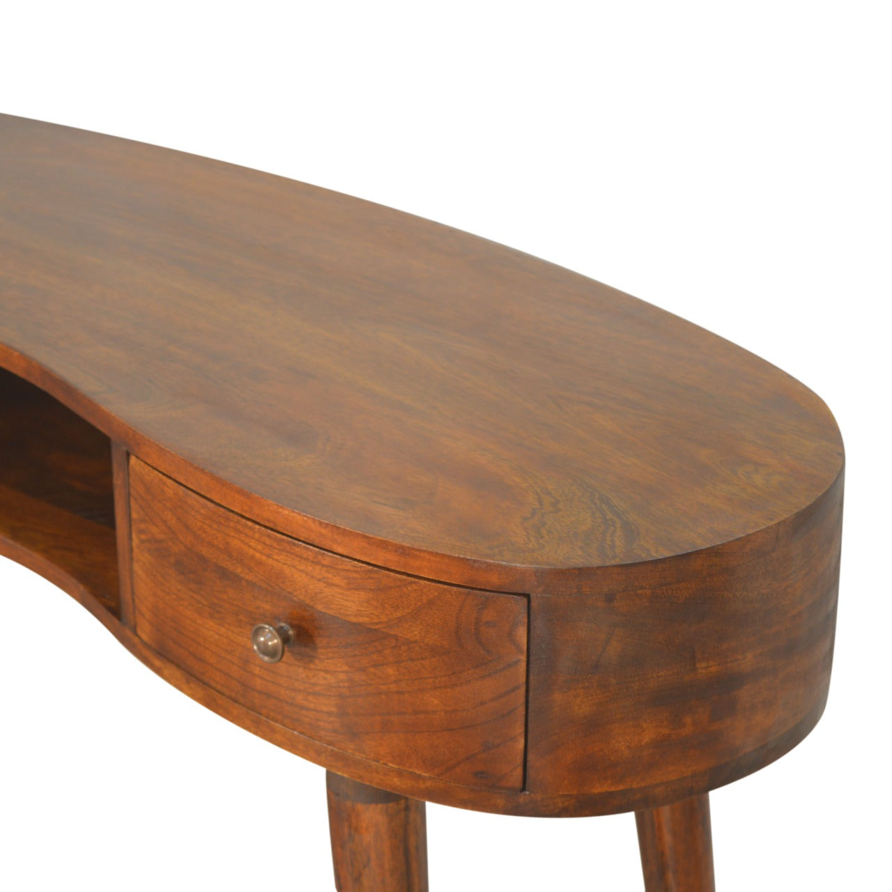 Chestnut Wave Writing Desk - Wood Velvet