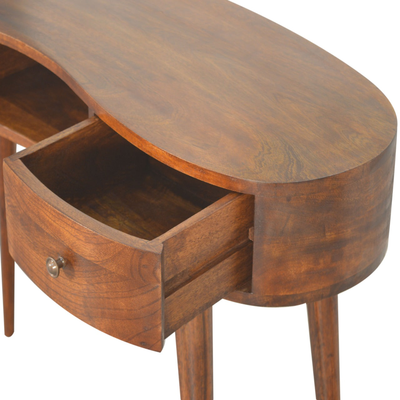 Chestnut Wave Writing Desk - Wood Velvet