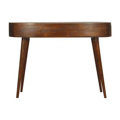 Chestnut Wave Writing Desk - Wood Velvet