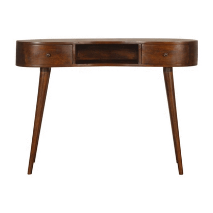 Chestnut Wave Writing Desk - Wood Velvet