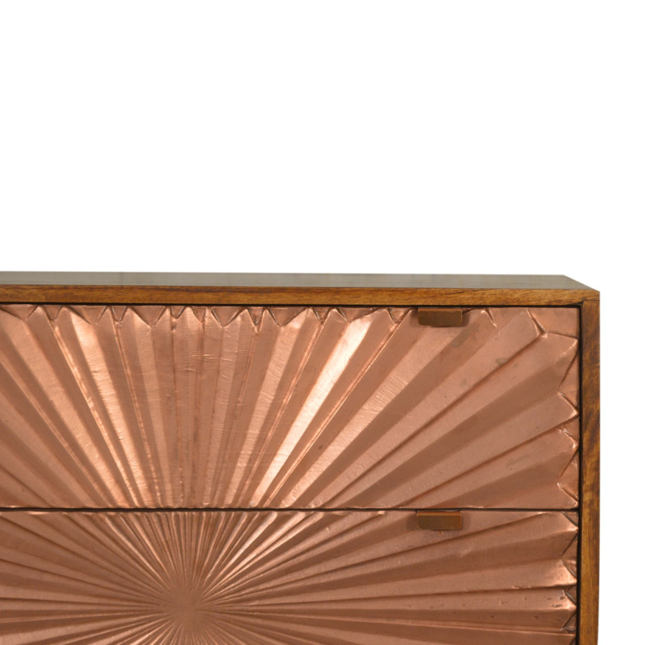 Copper-dust 3-Drawer Chest - Wood Velvet