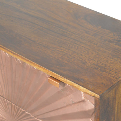 Copper-dust 3-Drawer Chest - Wood Velvet