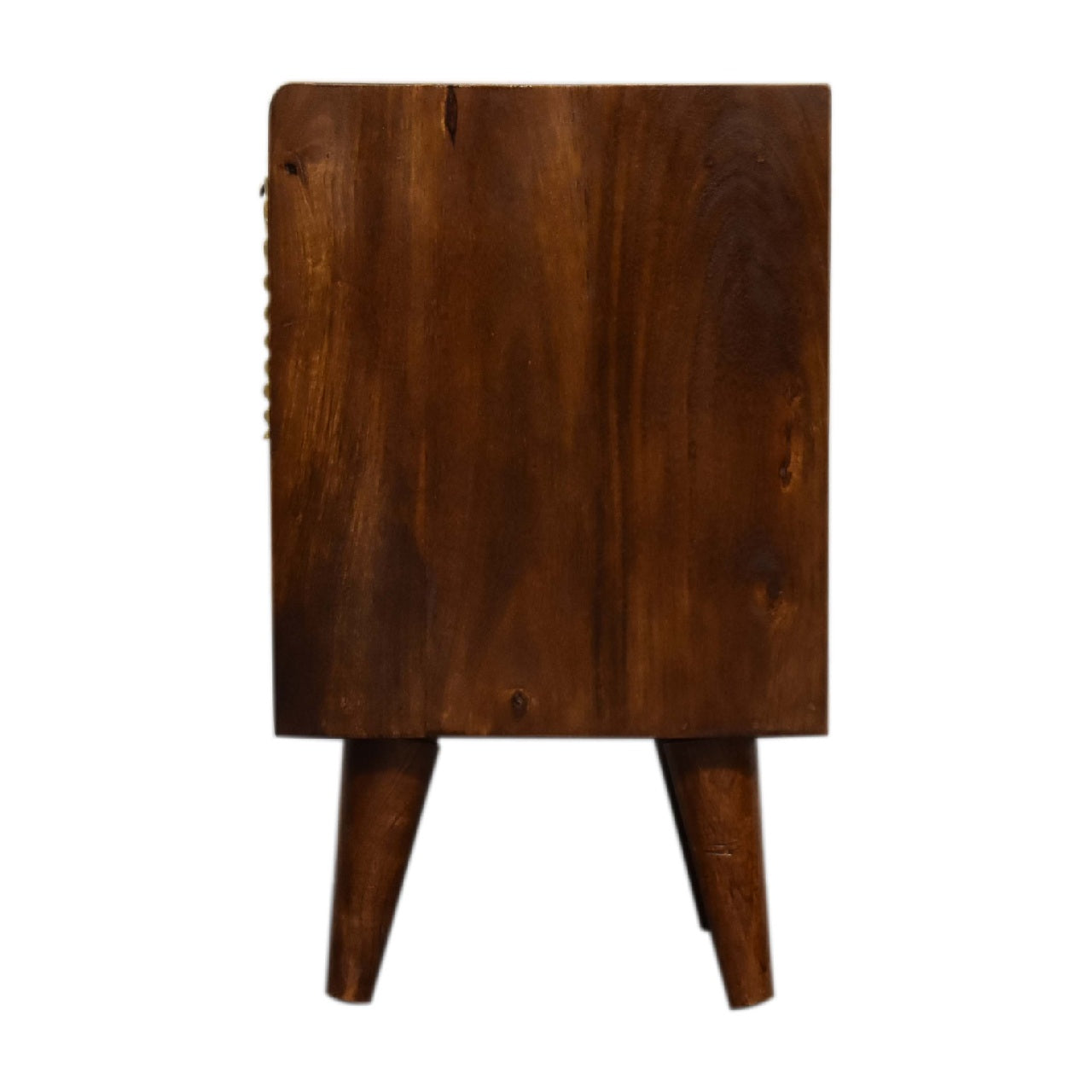 Mini Manila Gold 1 Drawer Bedside - Wood Velvet