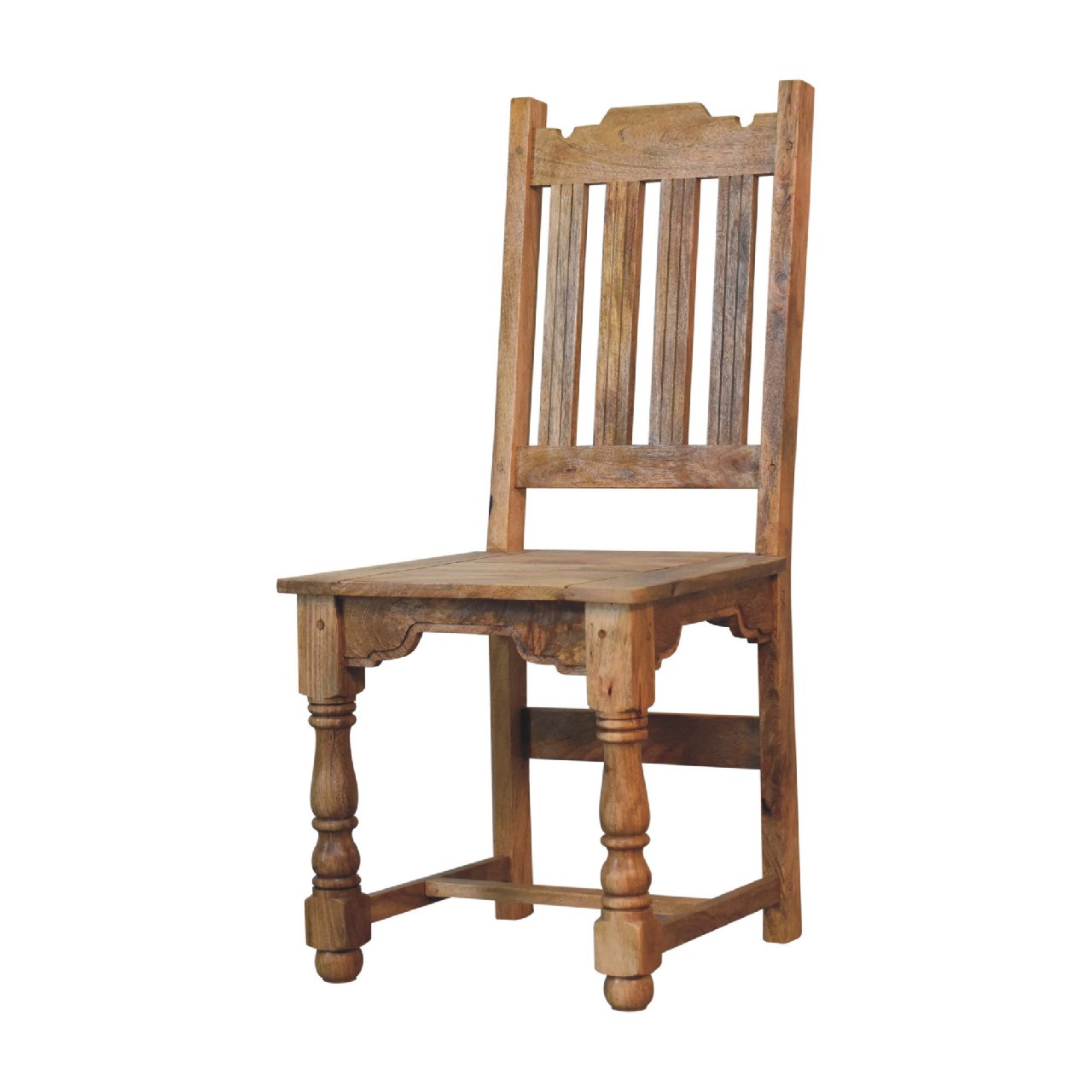 Crafted Solid Mango Wood Dining Table & Chair Set | Granary Range | Artisan Made | Wood Velvet