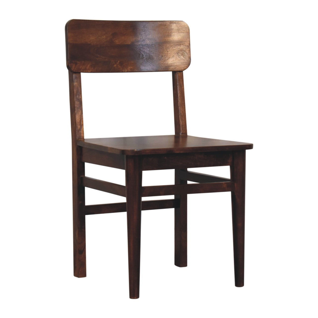 The Classic Chestnut Solid Wood Dining Chair | Artisan Crafted | Wood Velvet