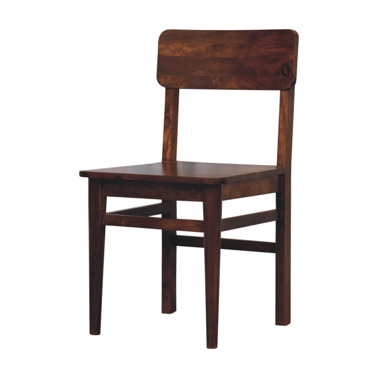 The Classic Chestnut Solid Wood Dining Chair | Artisan Crafted | Wood Velvet