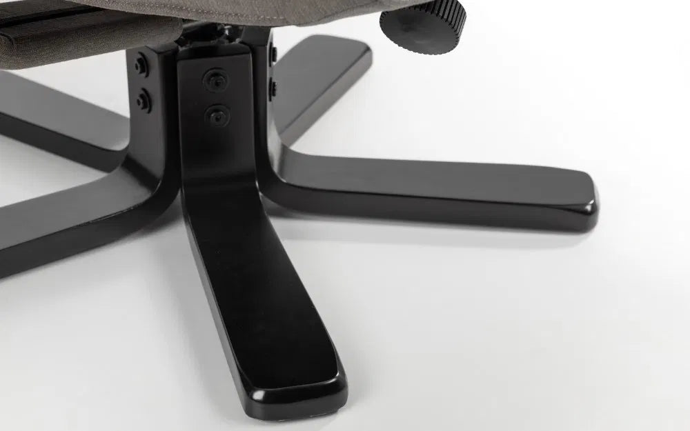 360 Swivel Chair & Footrest In Grey Linen | Malmo | Julian Bowen