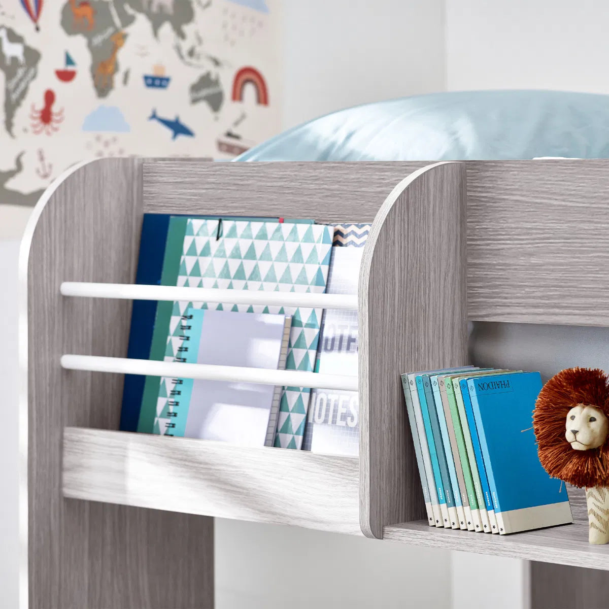 Julian Bowen Kids Dual Bunk Bed | Mars - Wood Velvet