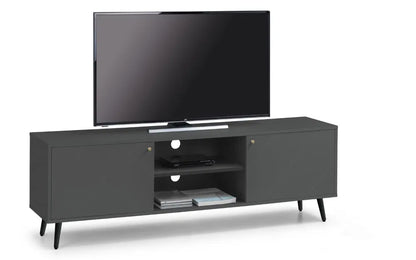 Sleek Grey & Gold Handled Media Unit | Moritz Range | Julian Bowen