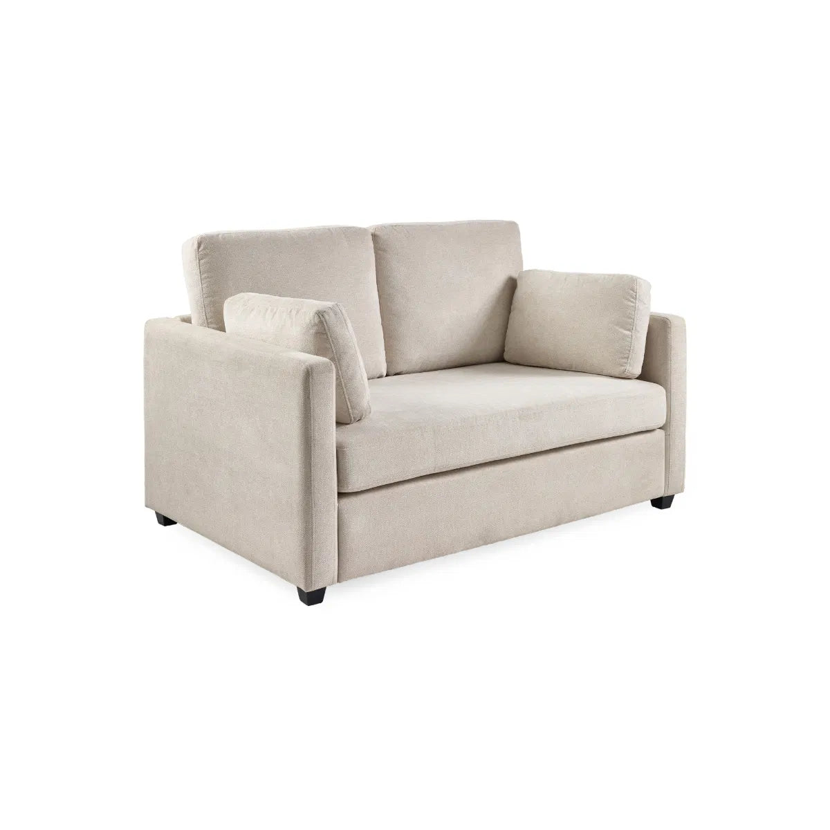 Julian Bowen 2 Seater Compact Sofa In Grey-beige Chenille | Ottilie Range | Wood Velvet