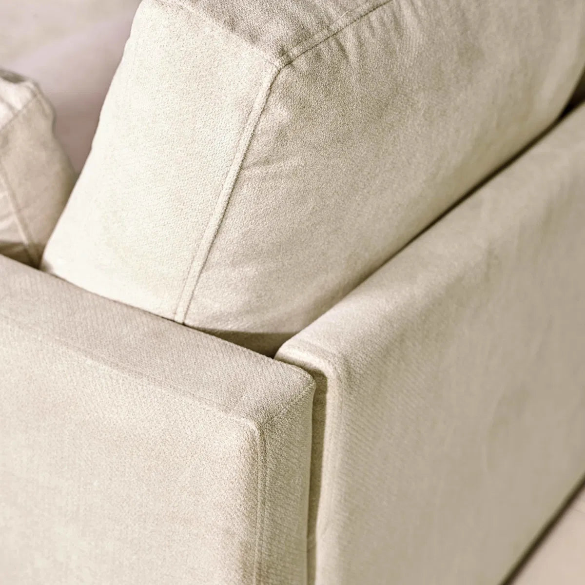 Julian Bowen 2 Seater Compact Sofa In Grey-beige Chenille | Ottilie Range | Wood Velvet