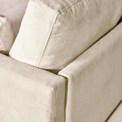 Julian Bowen 2 Seater Compact Sofa In Grey-beige Chenille | Ottilie Range | Wood Velvet