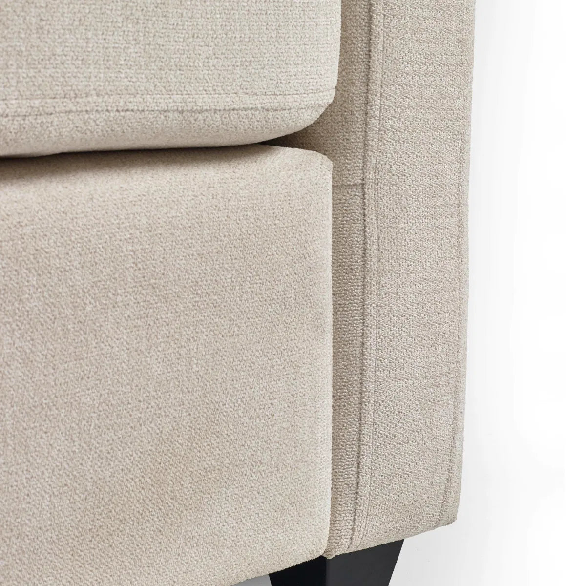 Julian Bowen 2 Seater Compact Sofa In Grey-beige Chenille | Ottilie Range | Wood Velvet