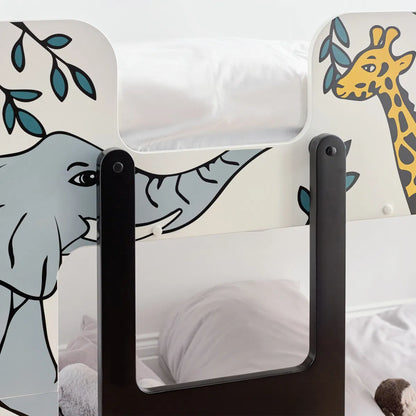 Julian Bowen 'Animal Safari' Kids Bunk Bed - Wood Velvet