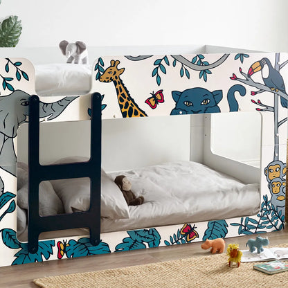 Julian Bowen 'Animal Safari' Kids Bunk Bed - Wood Velvet