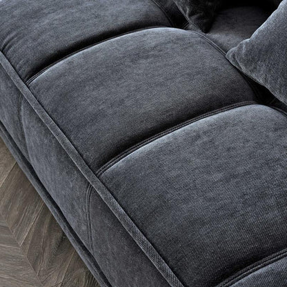 Gramercy Sofa Range in Steel Velvet