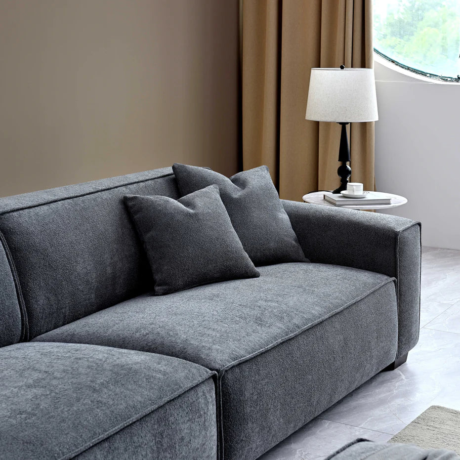 Dakota Sofa Range In Charcoal Boucle