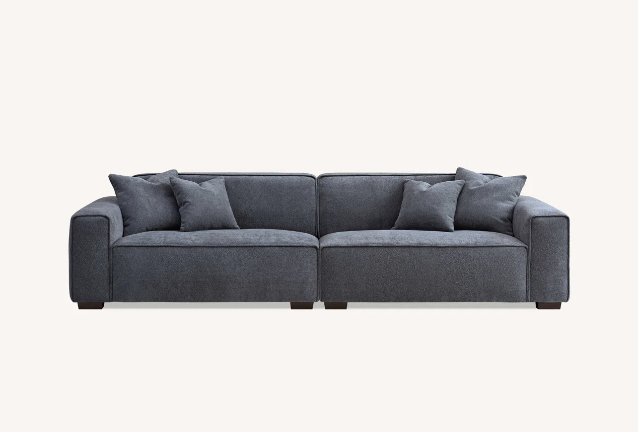 Dakota Sofa Range In Charcoal Boucle