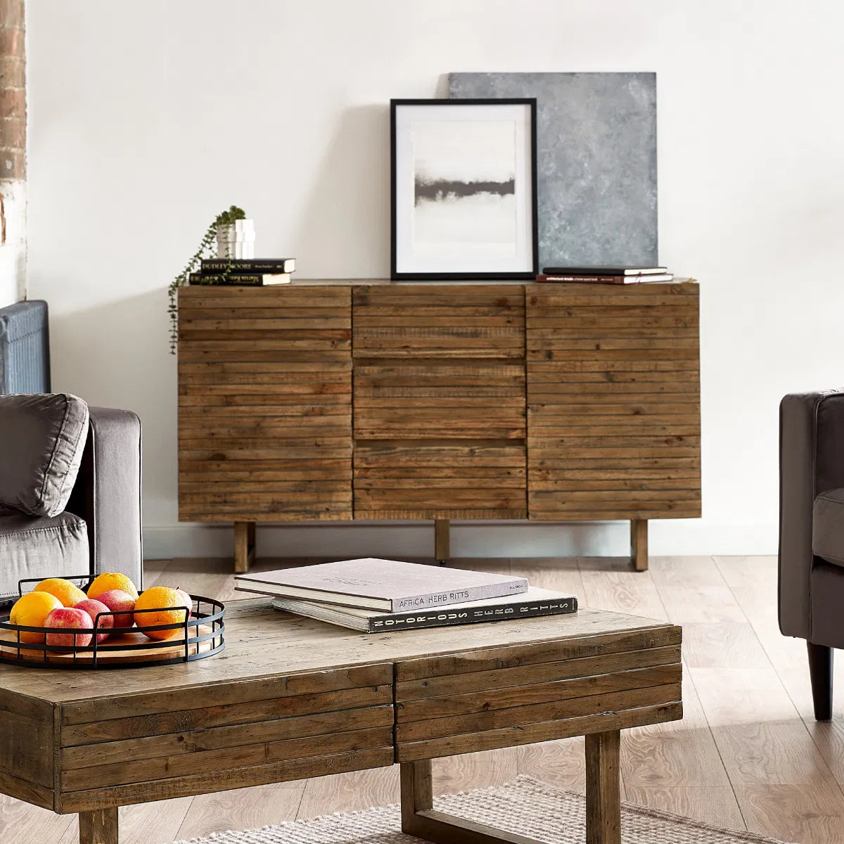 Reclaimed Rustic Wood Woburn Sideboard | Julian Bowen - Wood Velvet
