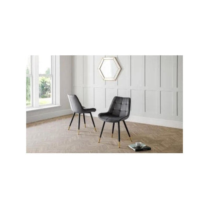 Hadid Velvet Dining Chair - Wood Velvet