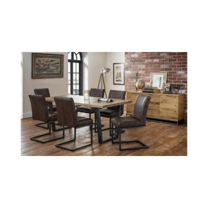 New York Industrial Rectangular Dining Table - Wood Velvet