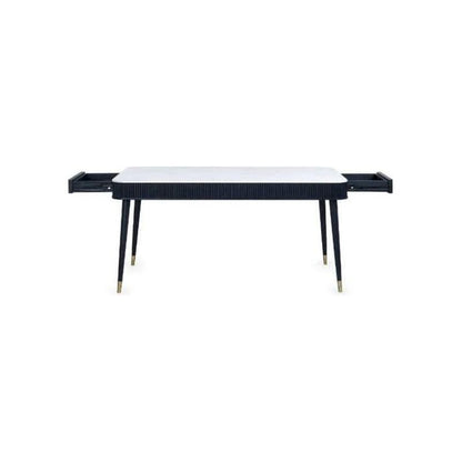 Saint Louis Fluted Stone Top Dining Table - Wood Velvet