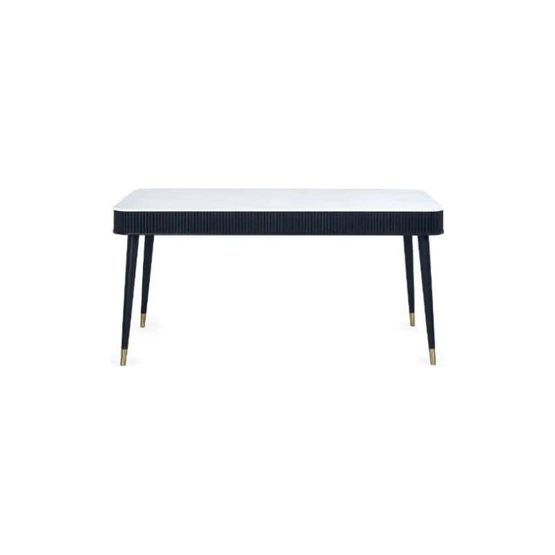 Saint Louis Fluted Stone Top Dining Table - Wood Velvet