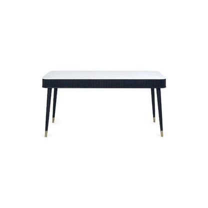 Saint Louis Fluted Stone Top Dining Table - Wood Velvet