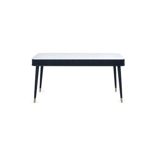 Saint Louis Fluted Stone Top Dining Table - Wood Velvet