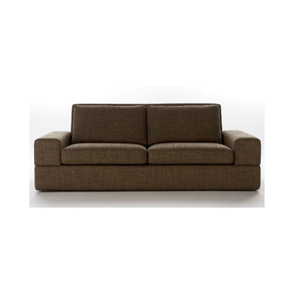 Wood Velvet RB Astor 2 seater sofa split cushion brown