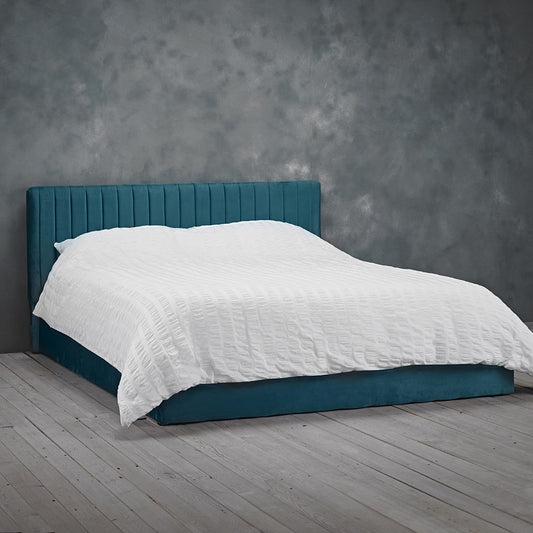 Berlin Velvet Double Bed - Wood Velvet