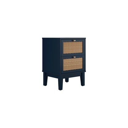 Bordeaux Oak Bedside Cabinet - Wood Velvet