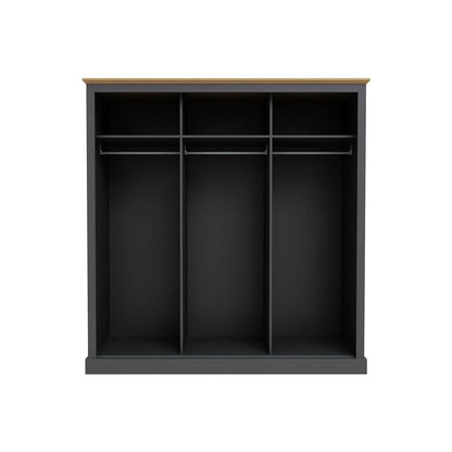 Devonshire Triple Sliding Wardrobe - Wood Velvet