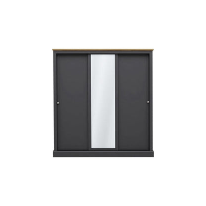 Devonshire Triple Sliding Wardrobe - Wood Velvet