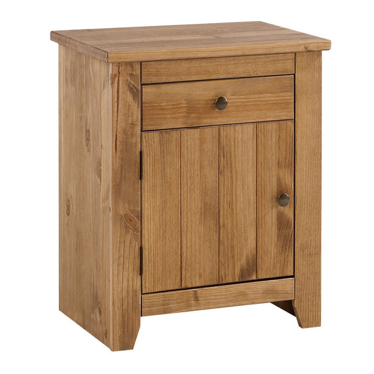 Havana Pine Bedside Cabinet - Wood Velvet