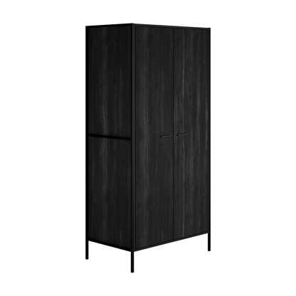 Hoxton 2 Door Wardrobe - Wood Velvet