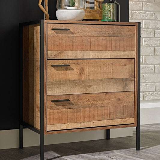Hoxton 3 Drawer Chest - Wood Velvet