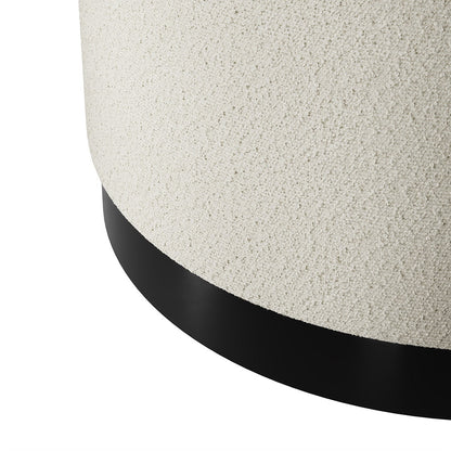 Lara Small Pouffe - Wood Velvet