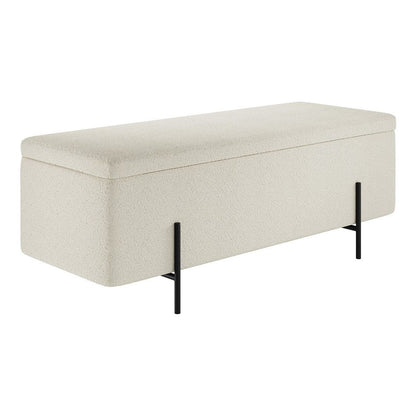 Layla Storage Ottoman - Wood Velvet