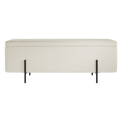 Layla Storage Ottoman - Wood Velvet